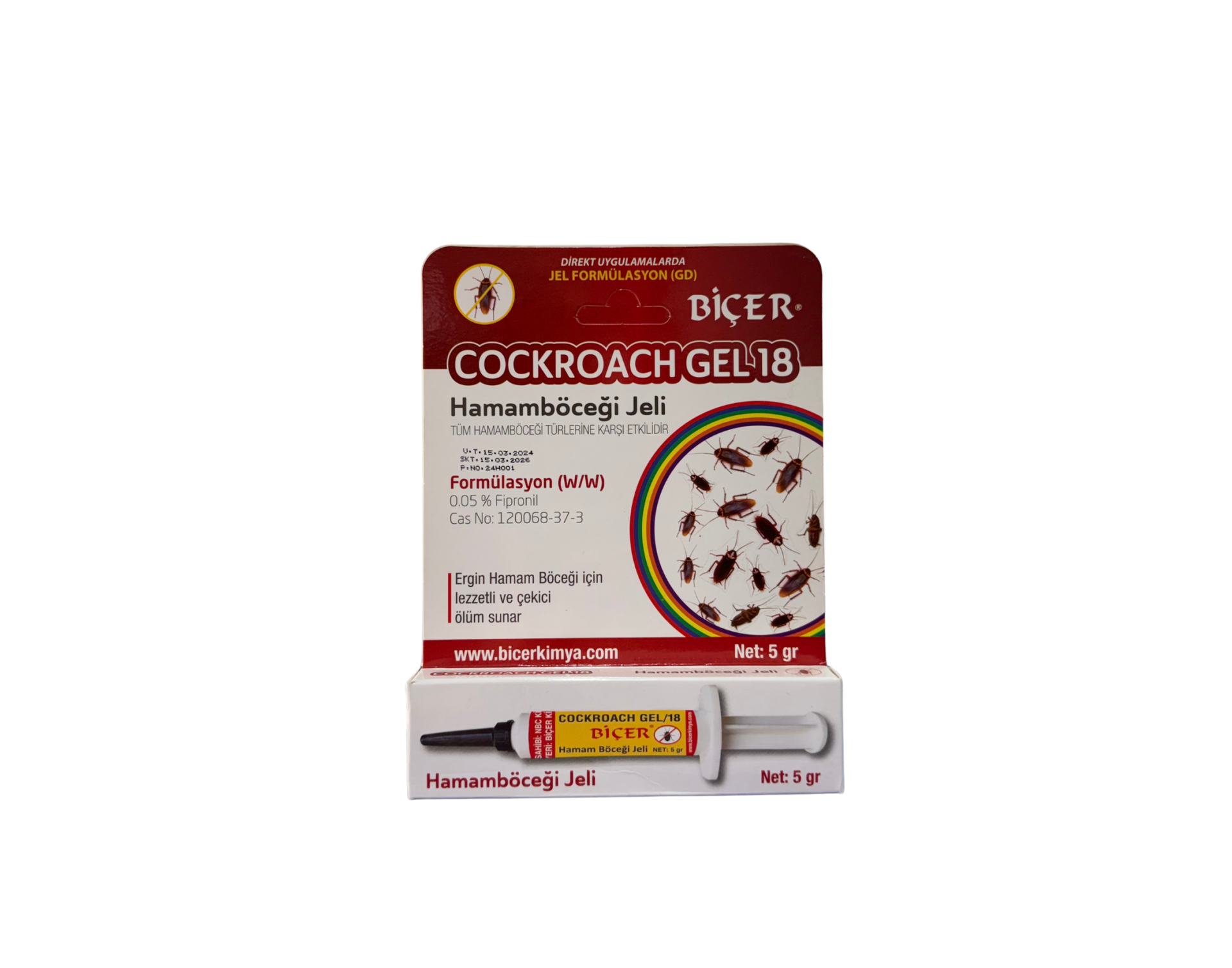 Biçer Cockroach Gel 18 - Kesin Etkili Hamamböceği Jeli 5 gr