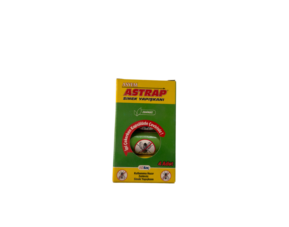 Asyem Astrap 4 Adet Zehirsiz ve Etkili Sinek Yapışkanı