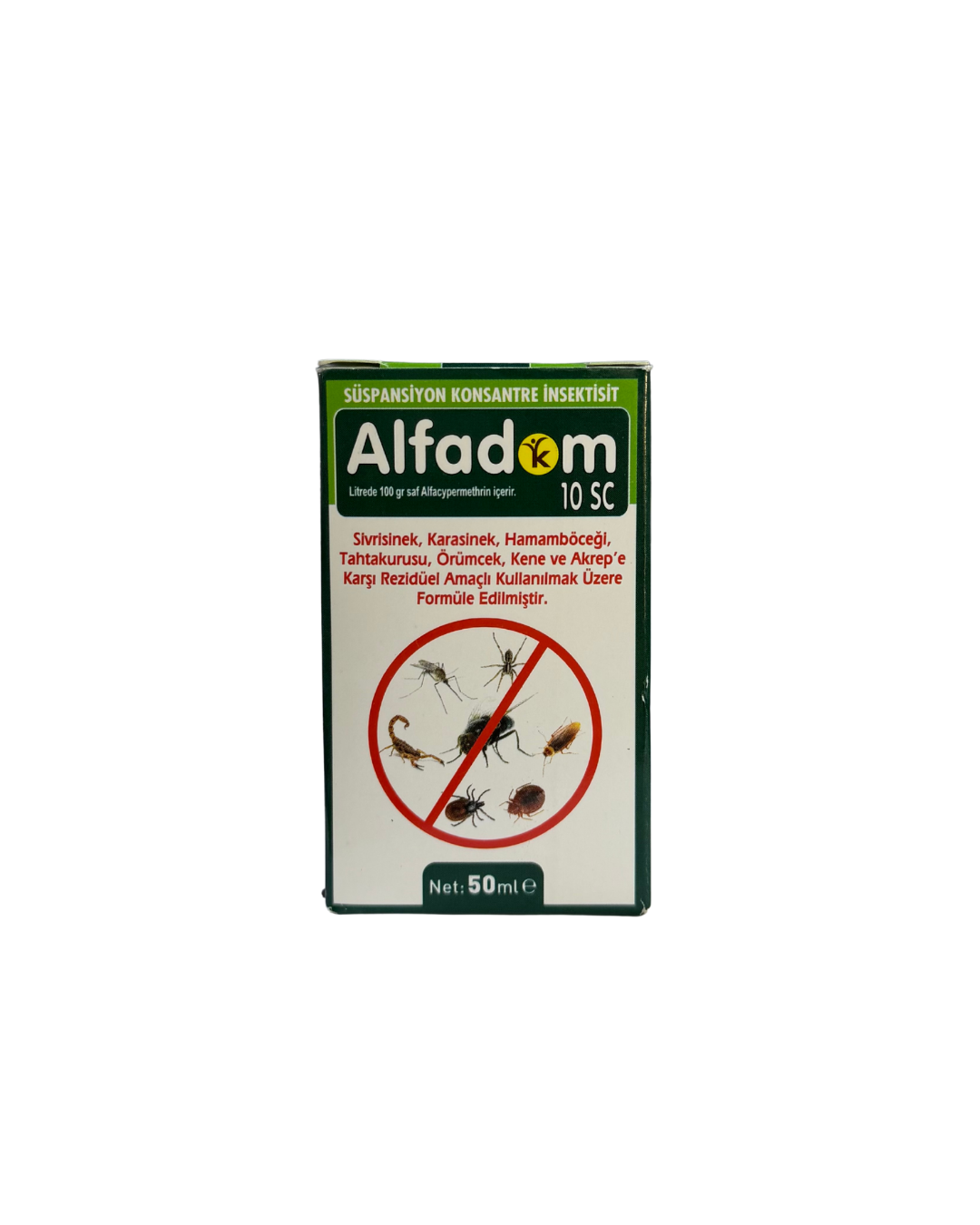 Alfadom 10 SC Haşere İlacı 50 mL