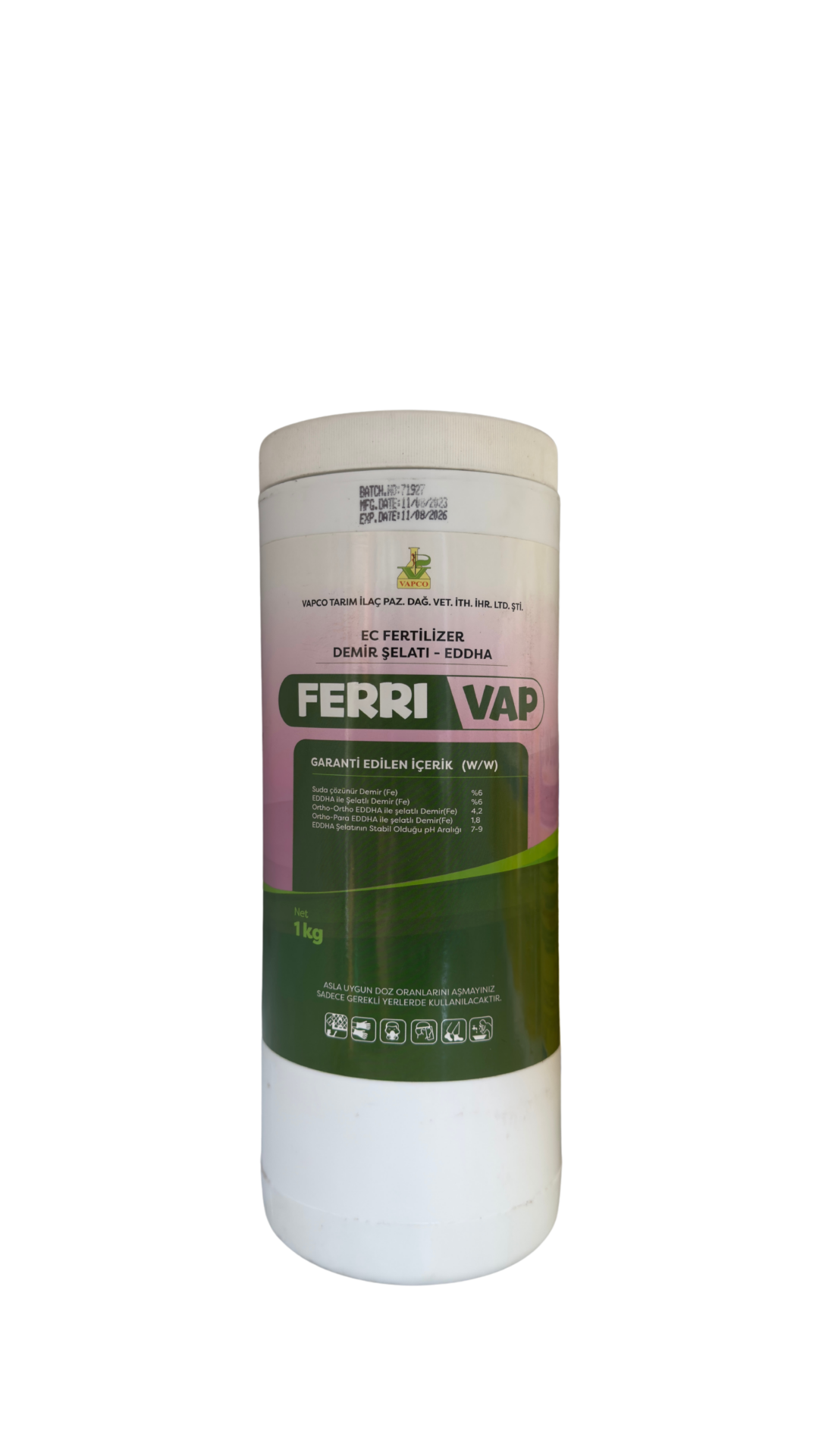 Ferrivap Demir Şelatı EDDHA Vapco Bitki Besleme